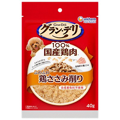 グラン・デリ ふわふわ鶏ささみ削り 成犬用 40g