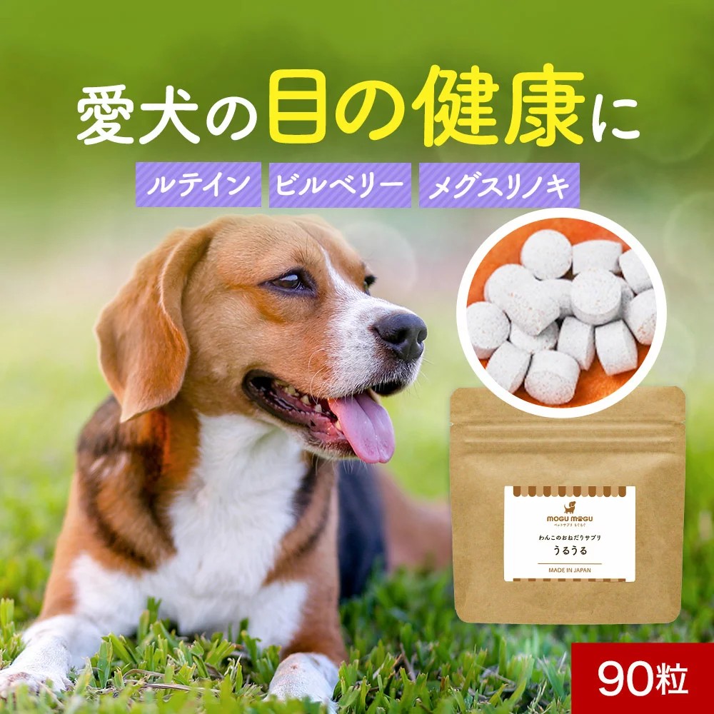 オーガランド 犬用サプリメント うるうる 90粒