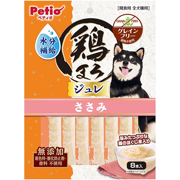 鶏まろ 水分補給ジュレスティック ささみ 8本入