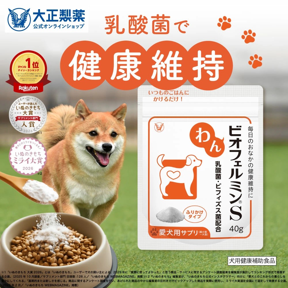 わんビオフェルミンS 40g