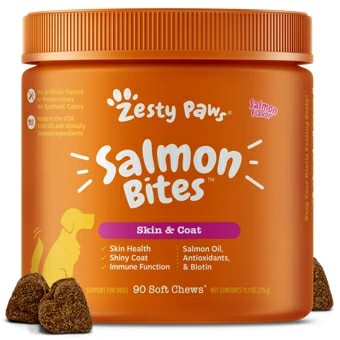 Zesty Paws サーモンバイツ スキンアンドコートプラス サーモンオイル 90粒